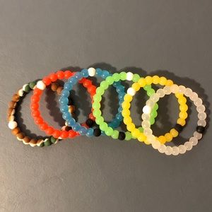 6 Lokai bracelets